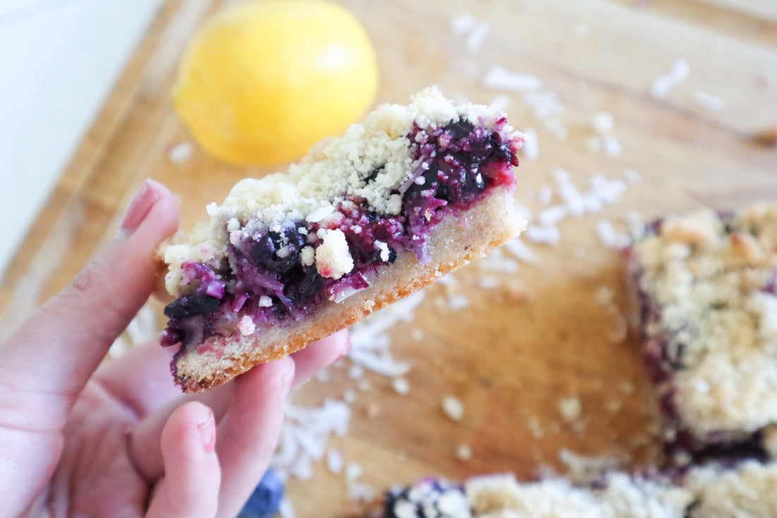 Lemon Blueberry Coconut Bars