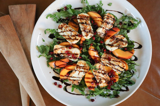 Peach & Halloumi Salad