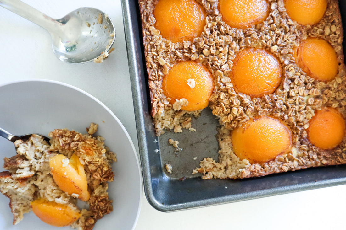 Baked Peach Oatmeal