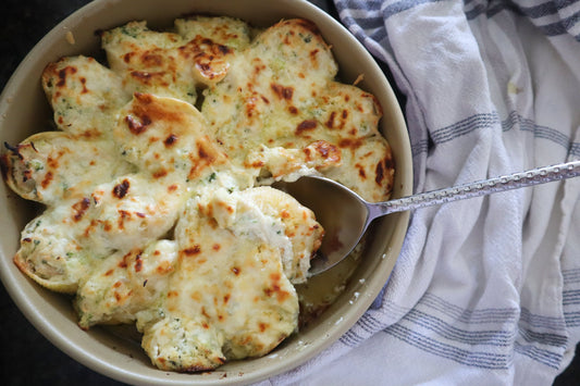 Creamy Pesto Stuffed Shells