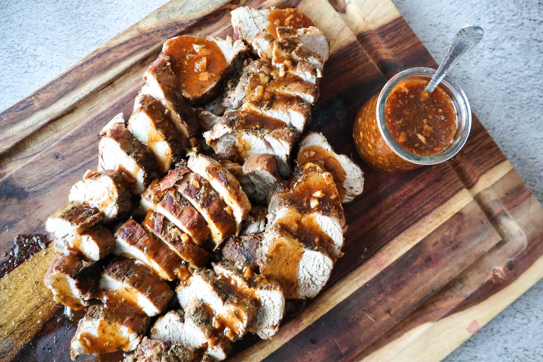 Crockpot Honey Garlic Pork Tenderloin