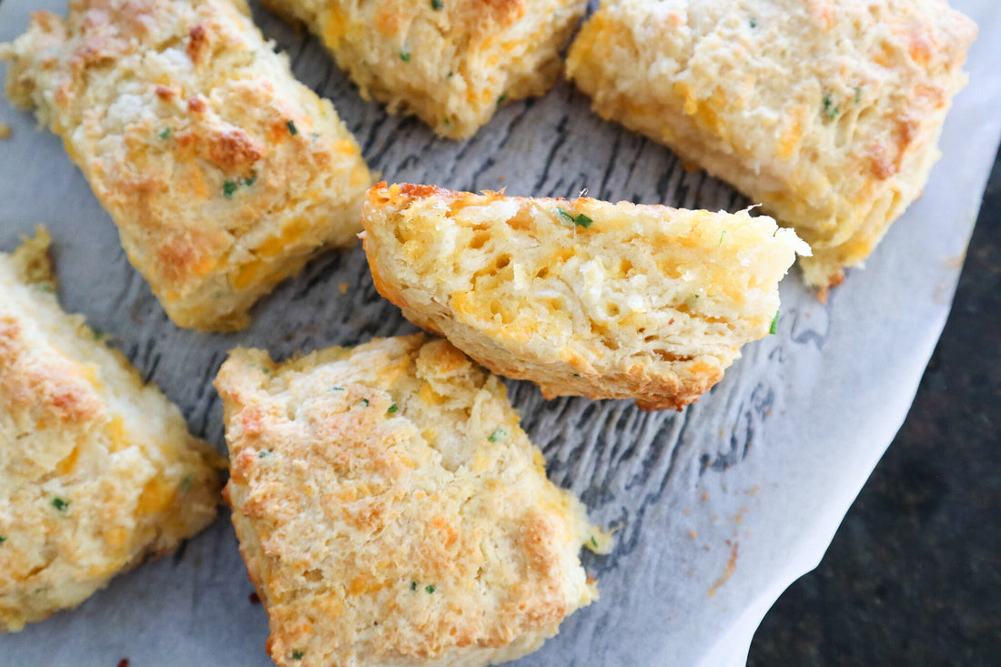 Easy Cheddar Chive Biscuits