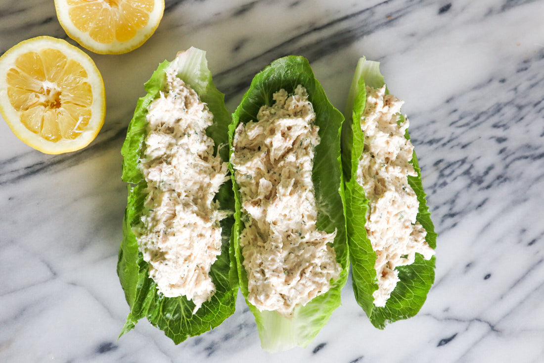 Herby Chicken Salad Lettuce Wraps