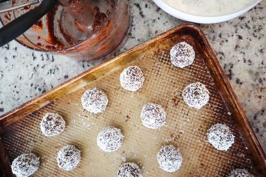 Paleo Chocolate Coconut Bliss Balls