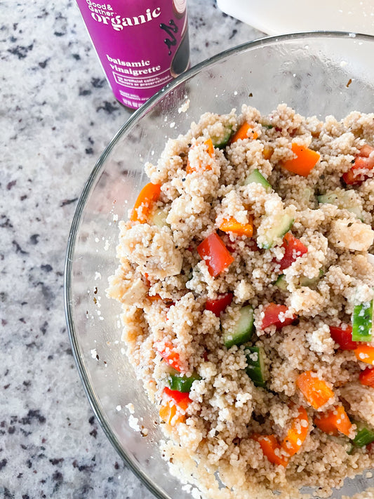 Simple Balsamic Cous Cous Salad