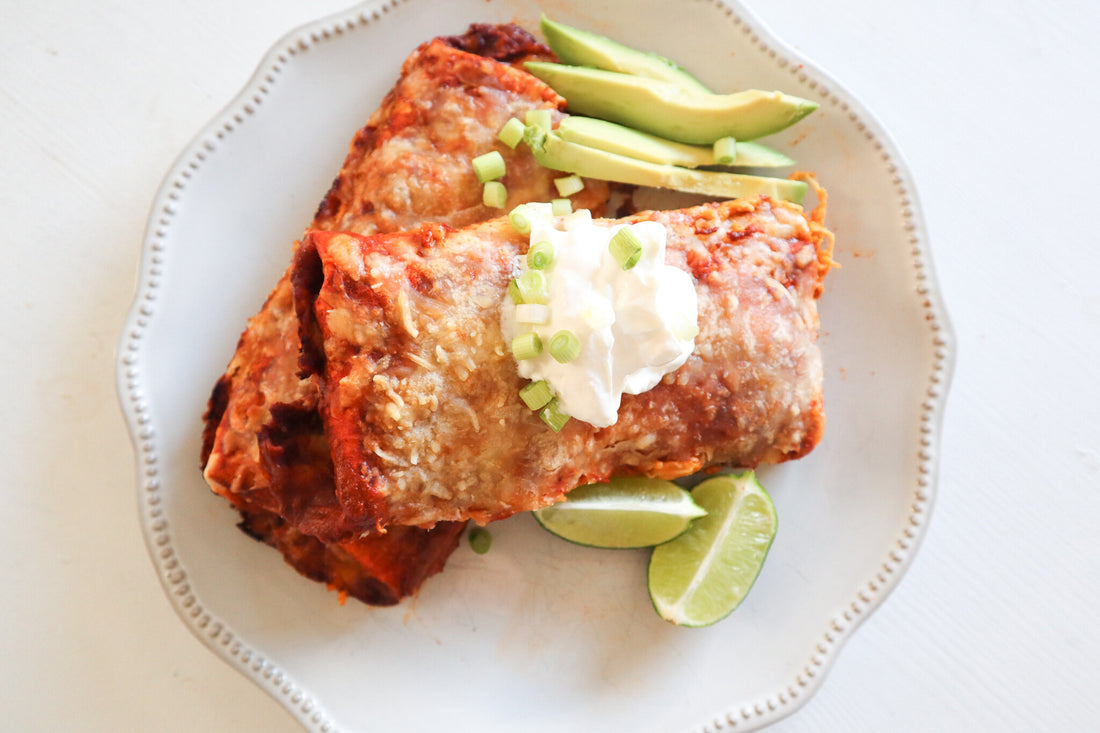 Sweet Potato & Chicken Enchiladas