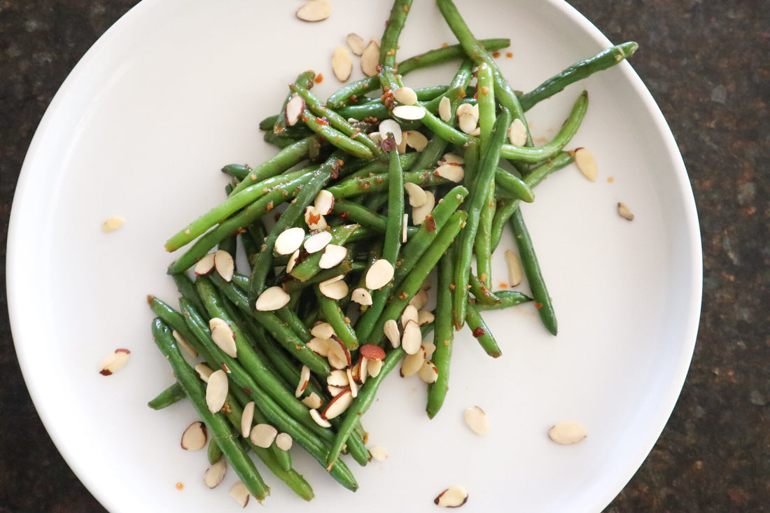 Sweet & Spicy Garlic Green Beans